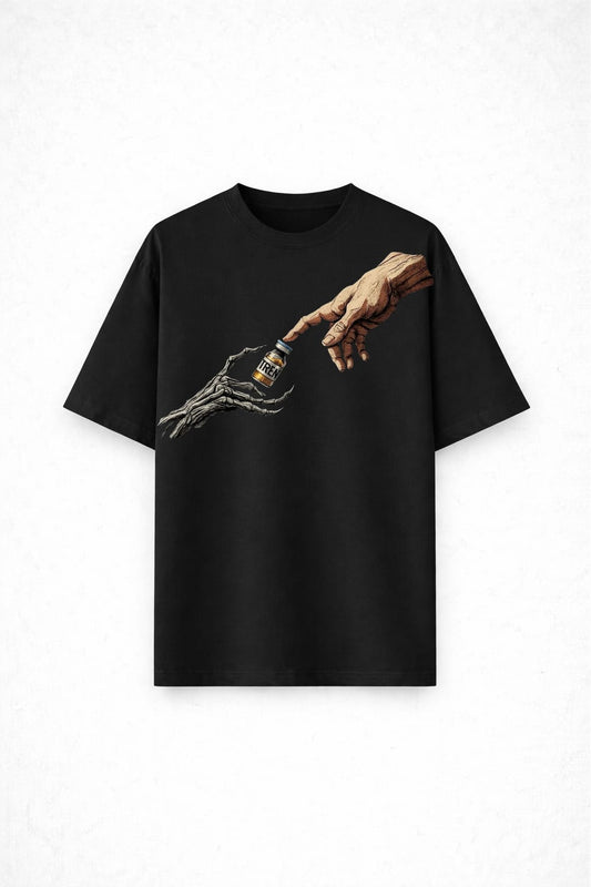 The Forbidden Touch – Minimal Graphic T-Shirt
