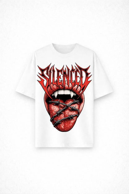 Silenced Rage – Dark Gothic Streetwear T-Shirt