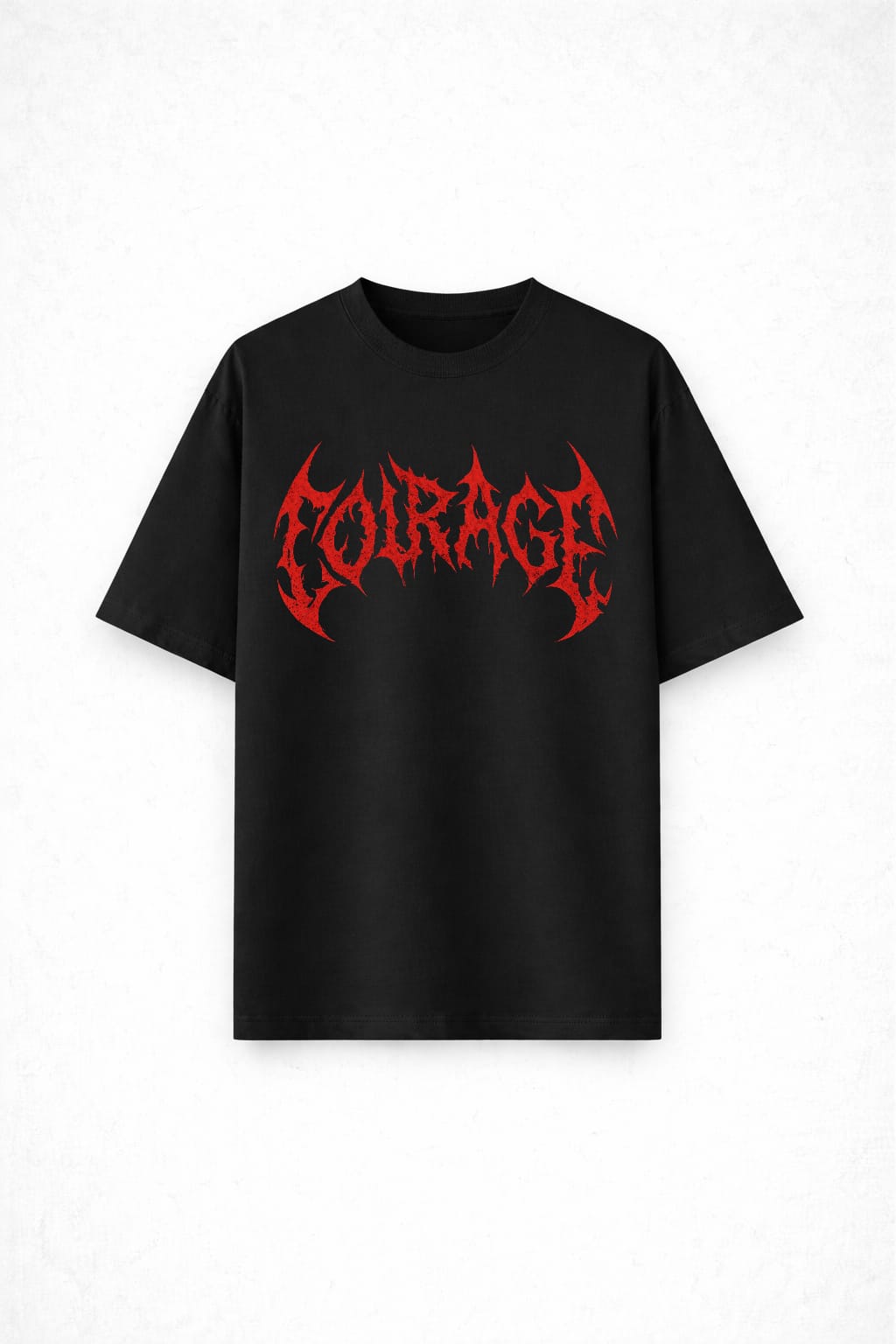 Courage of the Abyss – Gothic Panther Skull Oversized Streetwear T-Shirt