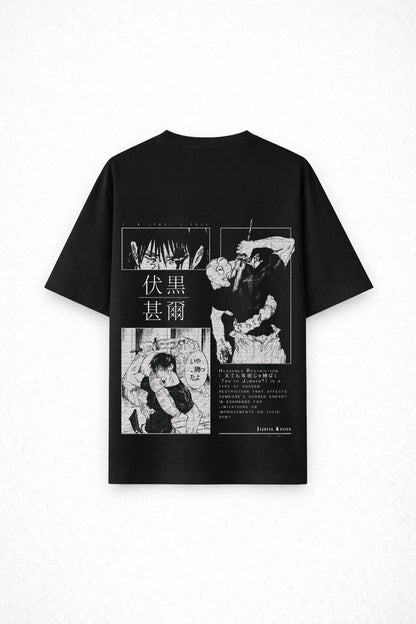 Dark Manga Warrior Oversized T-Shirt